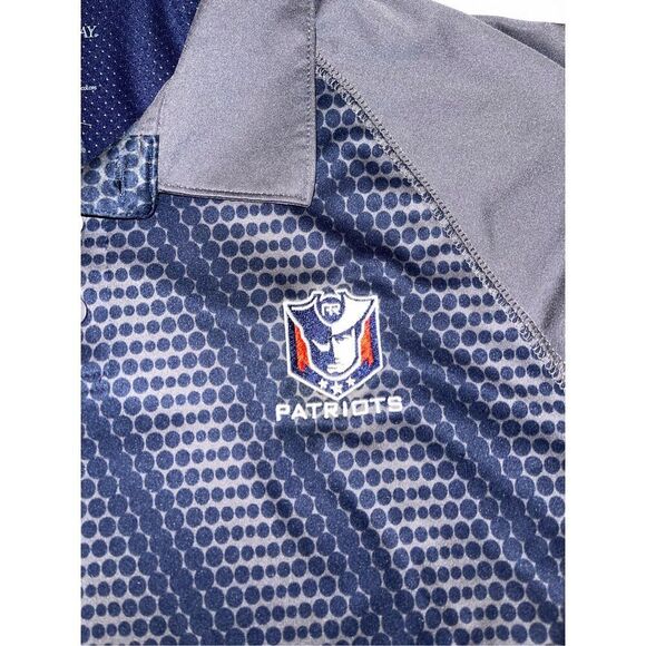 NFL Holloway New England Patriots Men's Play Dry Short Sleeve Polo/Golf Shirt XL - Picture 3 of 5